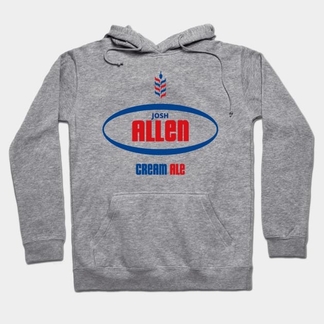 Josh Allen Cream Ale Hoodie by Buffalo Tees